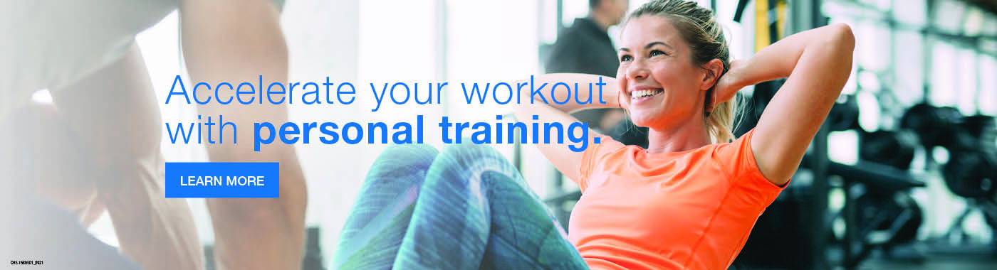 Accelerate your workout with personal training.